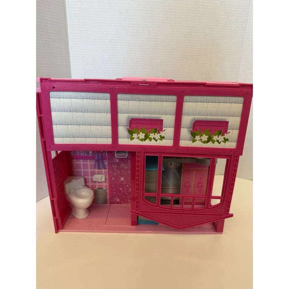 2009 Mattel R4186 Barbie Glam Vacation Beach House Fold Out N'Go INCOMPLETE